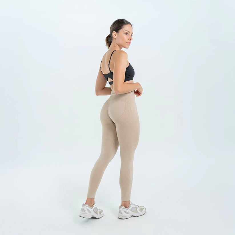 Legginsy modelujące 3D | Beżowe
