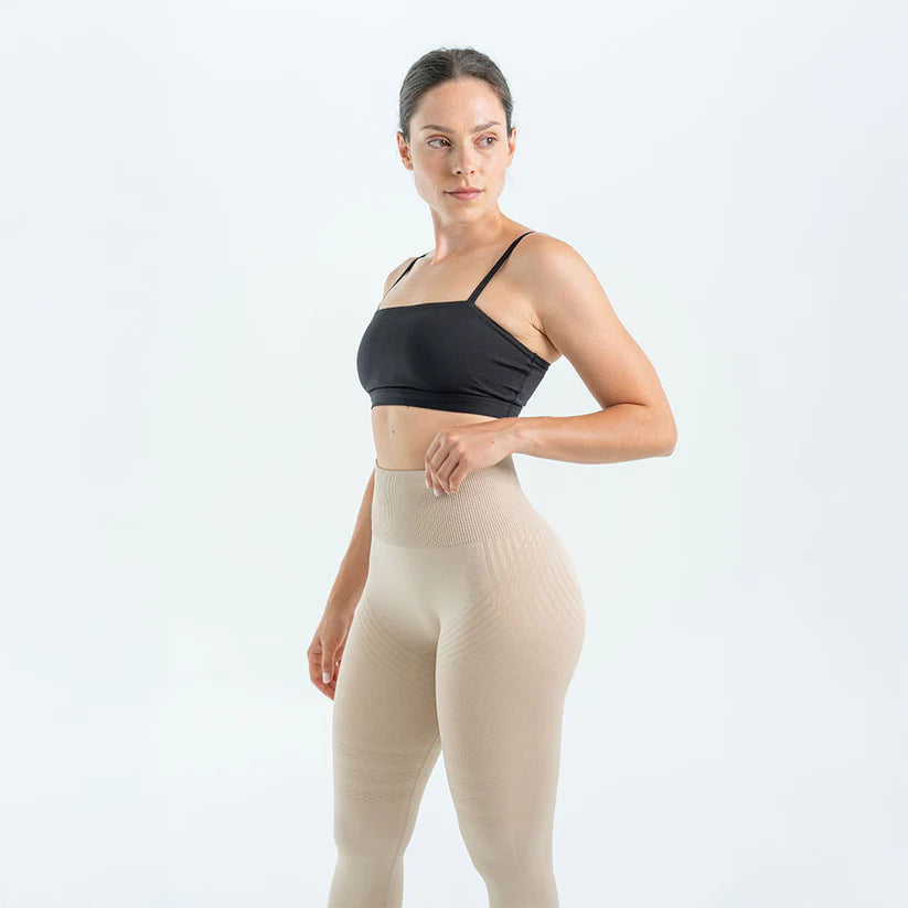 Legginsy modelujące 3D | Beżowe
