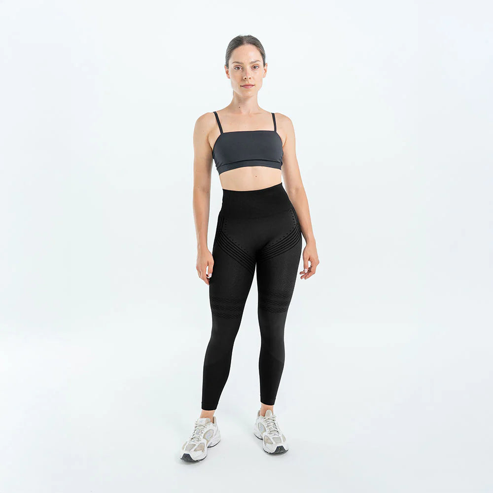 Legginsy modelujące 3D | Czarne