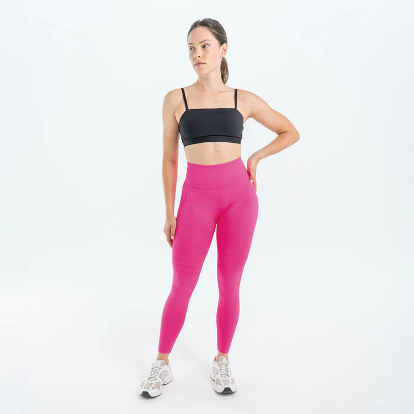 Legginsy modelujące 3D | Różowe