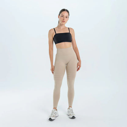 Legginsy modelujące 3D | Beżowe