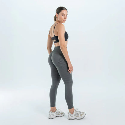 Legginsy modelujące 3D | Ciemnoszare