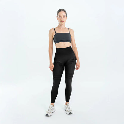 Legginsy modelujące 3D | Czarne