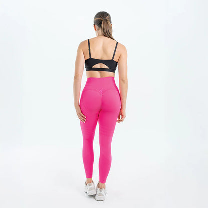 Legginsy modelujące 3D | Różowe
