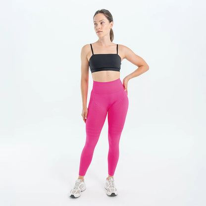 Legginsy modelujące 3D | Różowe